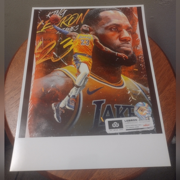KOBE BRYANT & LEBRON JAMES 16 POSTER ULTRA GLOSSY REPRINT 8.5x11 BUNDLE SET!🔥👀 - Picture 2 of 16